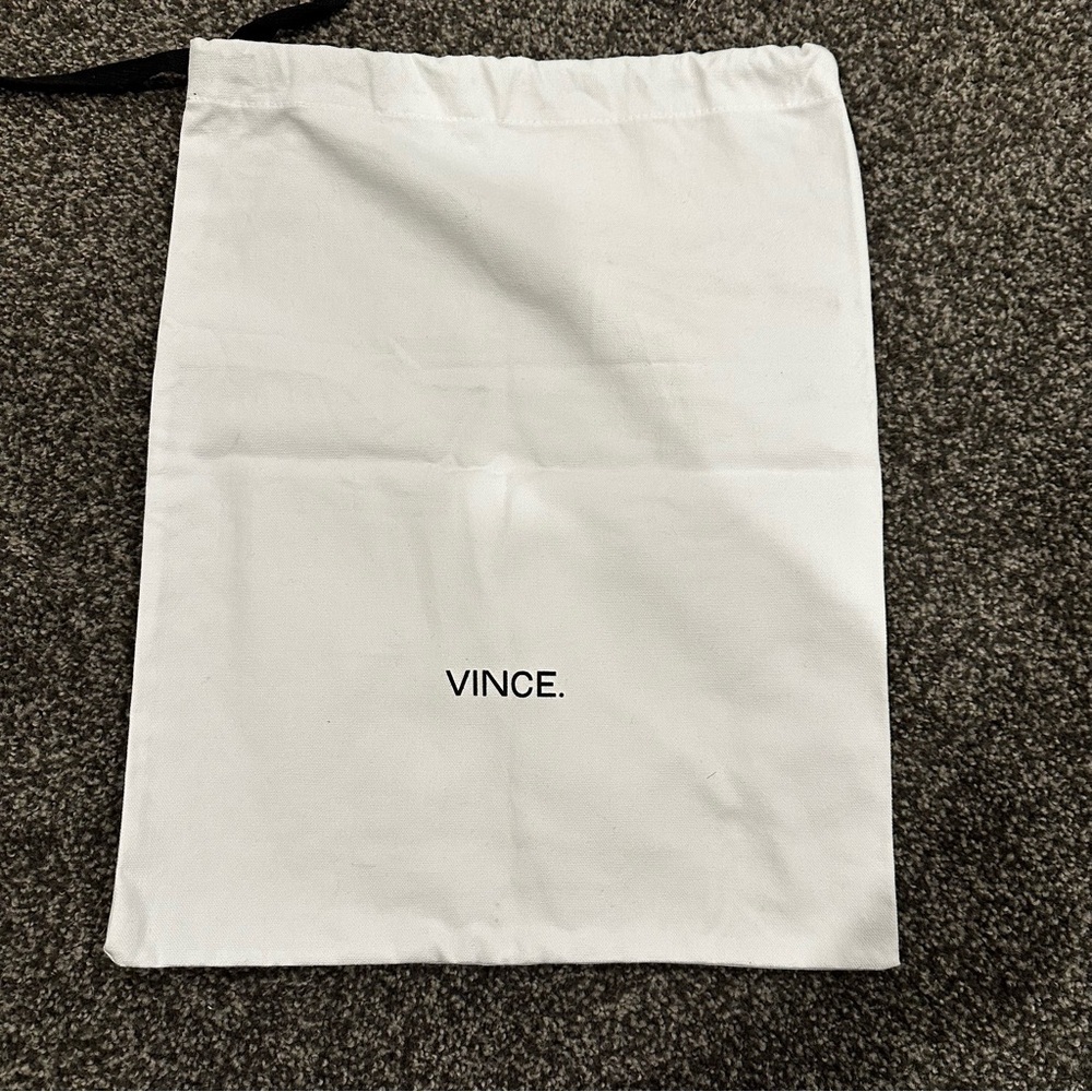 Vince White canvas Dust Bag